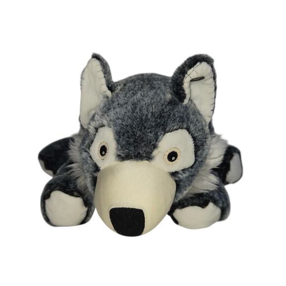 Zoobies Other - Zoobies‎ Pets Wyatt Wolf Plush with Blanket 25x16  Nap Travel 2010